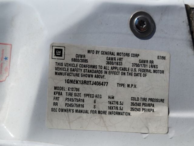 1996 Chevrolet Tahoe Base