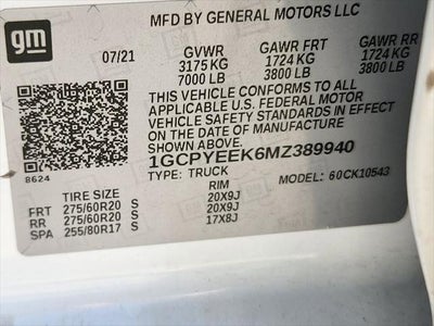 2021 Chevrolet Silverado 1500 4WD Crew Cab Short Bed RST