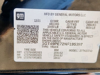 2022 GMC Sierra 2500HD 4WD Crew Cab Standard Bed AT4