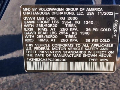 2023 Volkswagen Atlas Cross Sport 3.6L V6 SE w/Technology