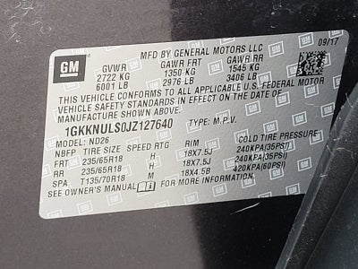 2018 GMC Acadia SLT