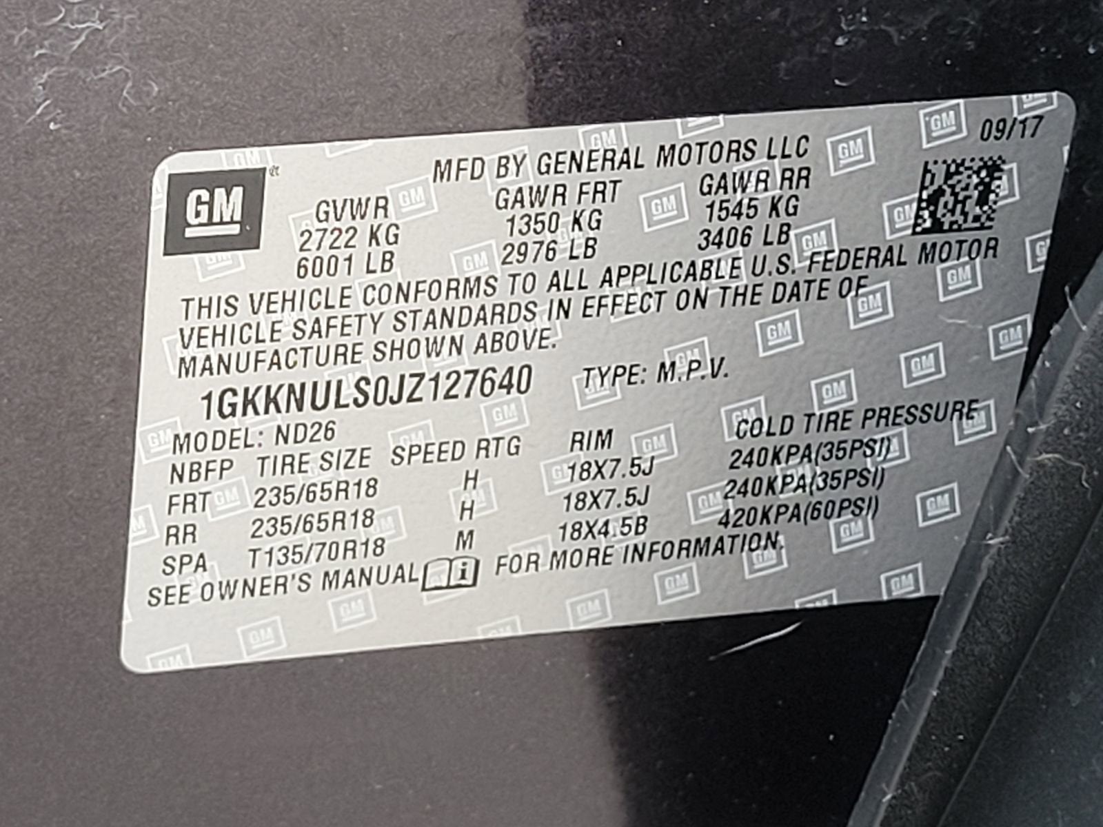 2018 GMC Acadia SLT