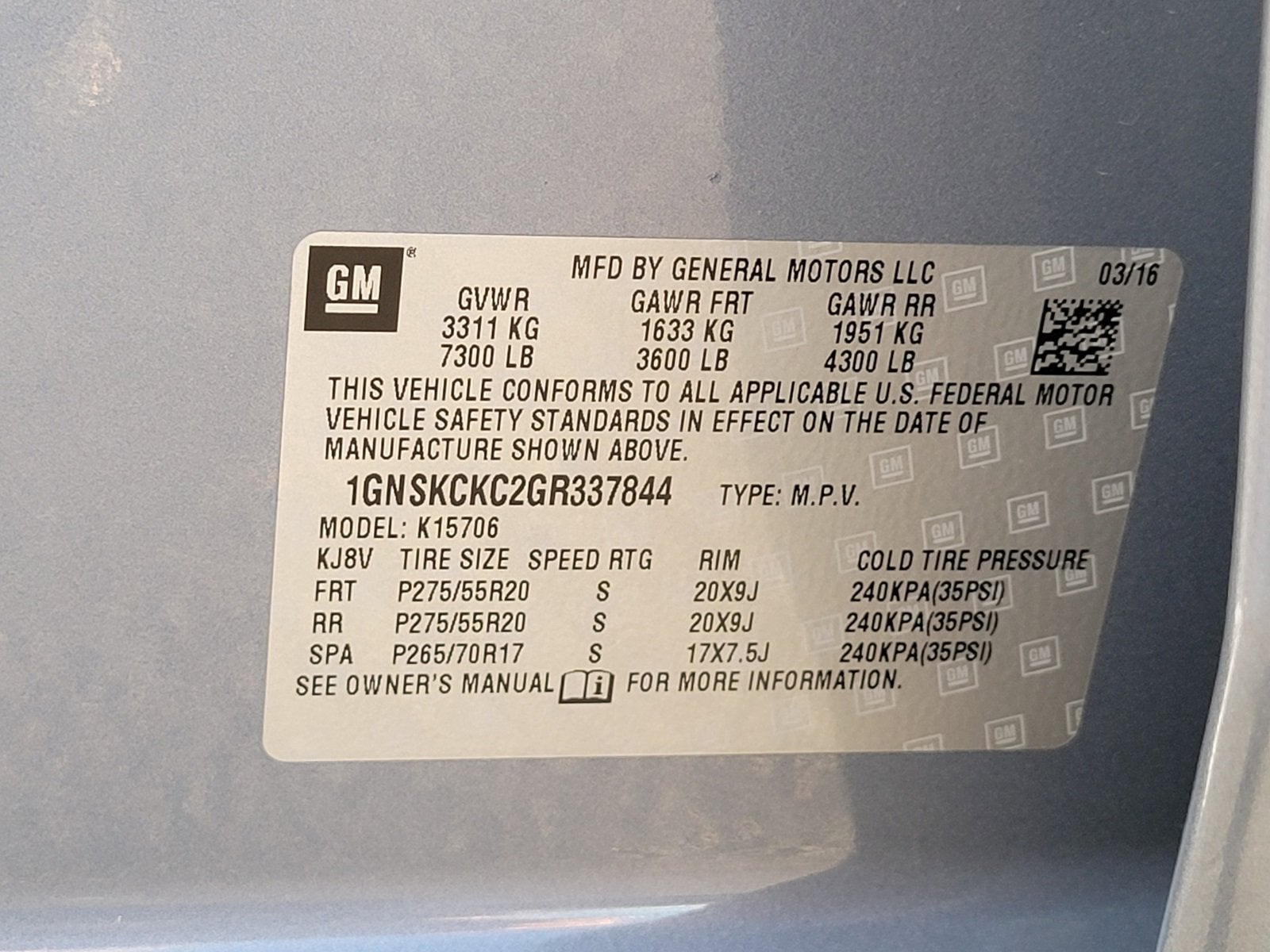 2016 Chevrolet Tahoe LTZ