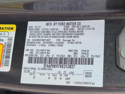 2019 Ford Fusion Titanium