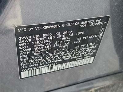 2024 Volkswagen Atlas 2.0T SEL Premium R-Line