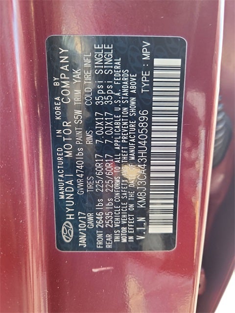 2017 Hyundai Tucson SE Plus