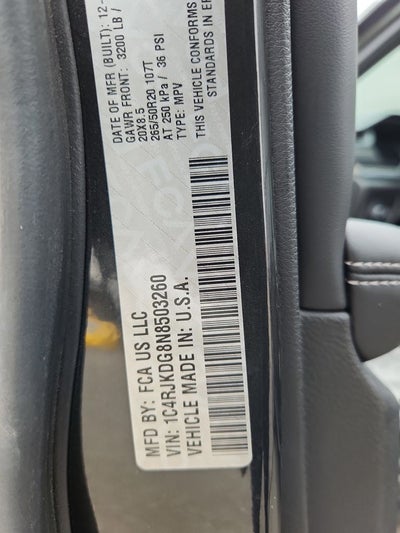 2022 Jeep Grand Cherokee L Overland 4x4