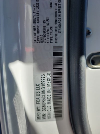 2022 RAM 2500 Tradesman Crew Cab 4x4 6'4' Box