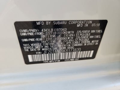 2019 Subaru Crosstrek 2.0i Limited