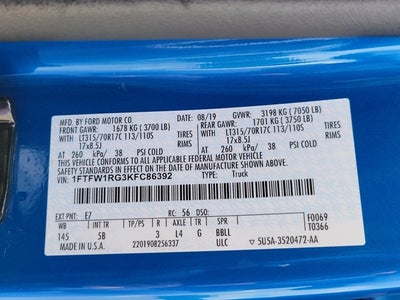 2019 Ford F-150 Raptor