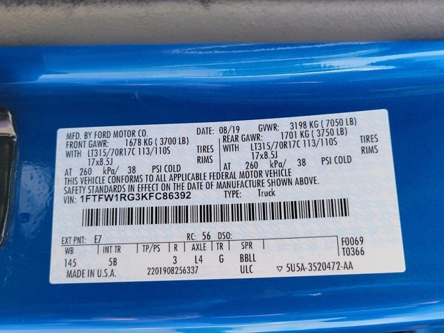 2019 Ford F-150 Raptor