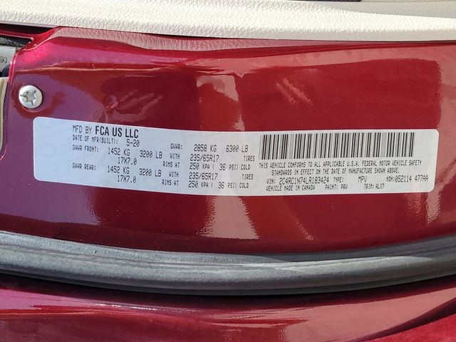 2020 Chrysler Pacifica Hybrid Limited