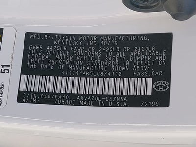 2020 Toyota Camry LE