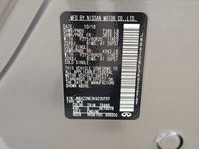 2019 INFINITI QX80 LUXE