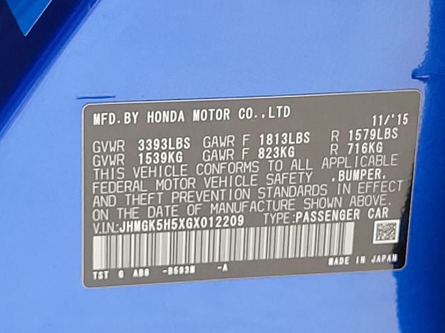 2016 Honda Fit LX