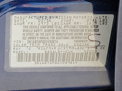 2016 Nissan Sentra S
