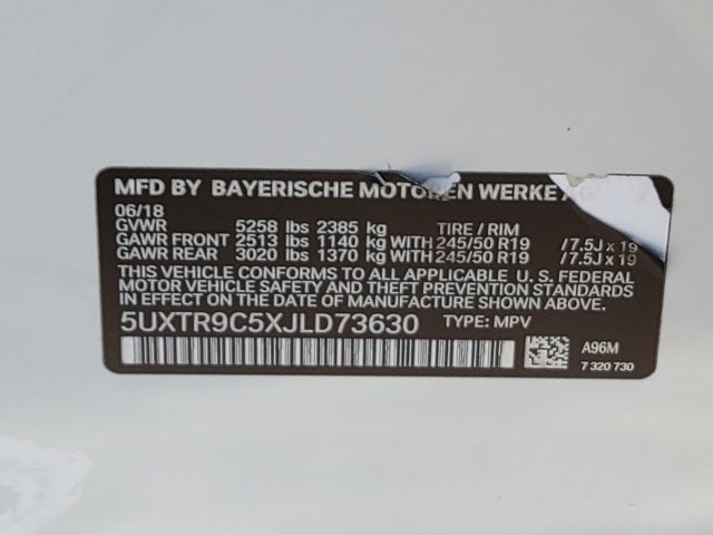 2018 BMW X3 xDrive30i