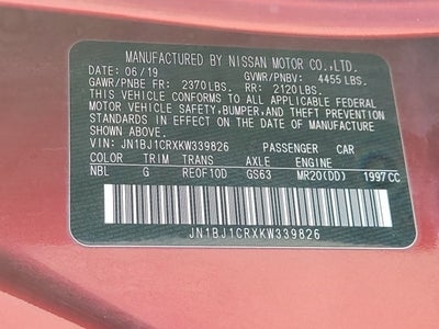 2019 Nissan Rogue Sport SV