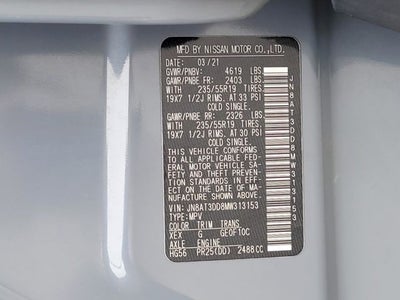 2021 Nissan Rogue Platinum