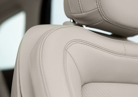 Fine craftsmanship is shown through a detailed image of front-seat stitching. | Loveland Lincoln in Loveland CO
