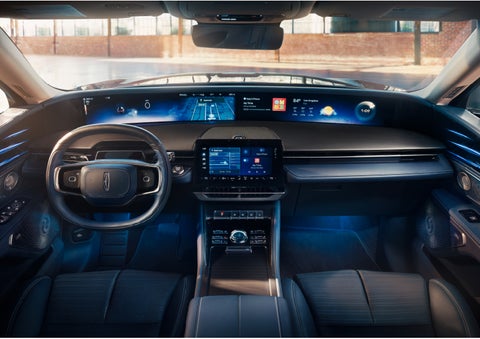 The panoramic display is shown in a 2024 Lincoln Nautilus® SUV. | Loveland Lincoln in Loveland CO