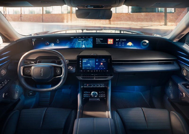 The panoramic display is shown in a 2025 Lincoln Nautilus® SUV. | Loveland Lincoln in Loveland CO